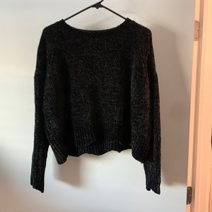 Altard state black velvet sweater